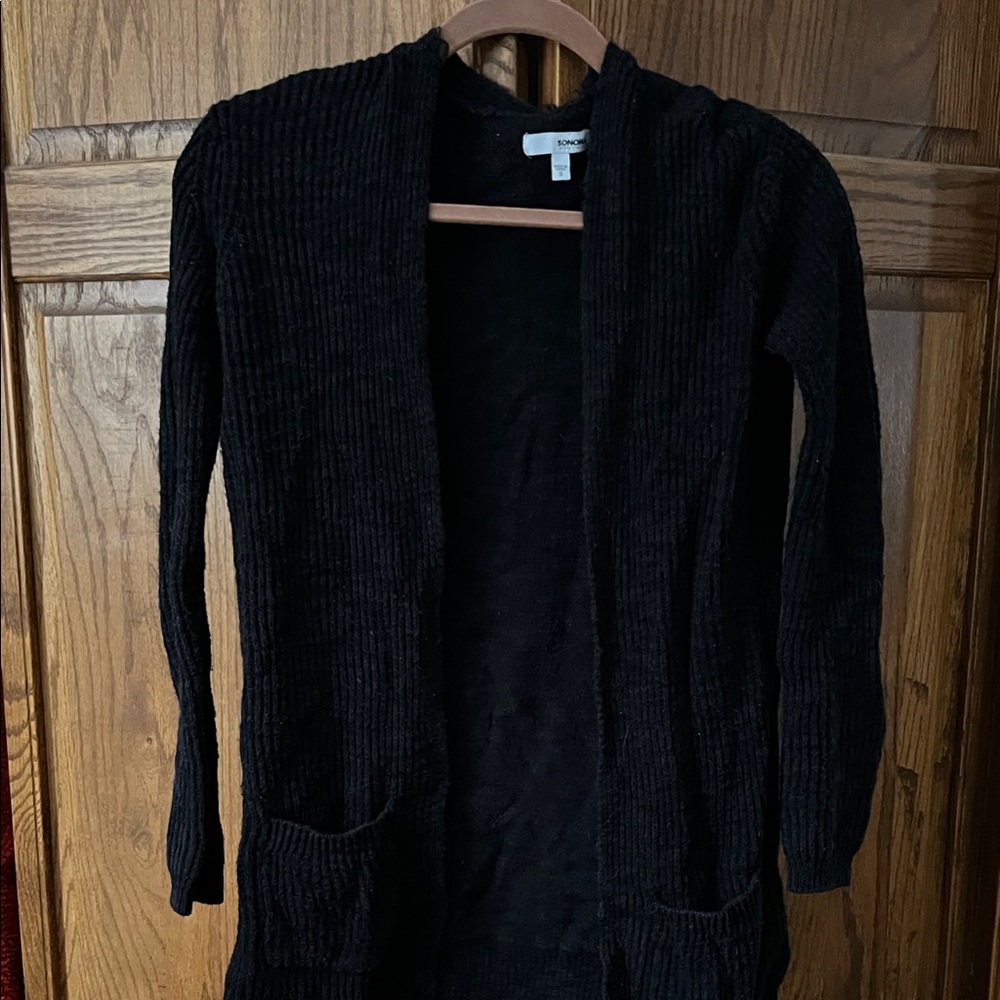 Sonoma Black Ribbed Cardigan